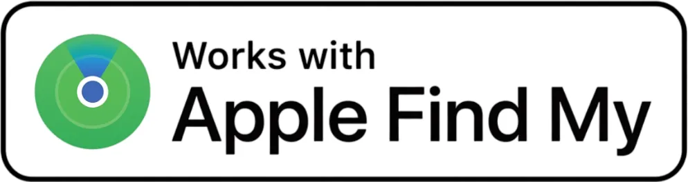 Insignia oficial: Works with Apple Find My